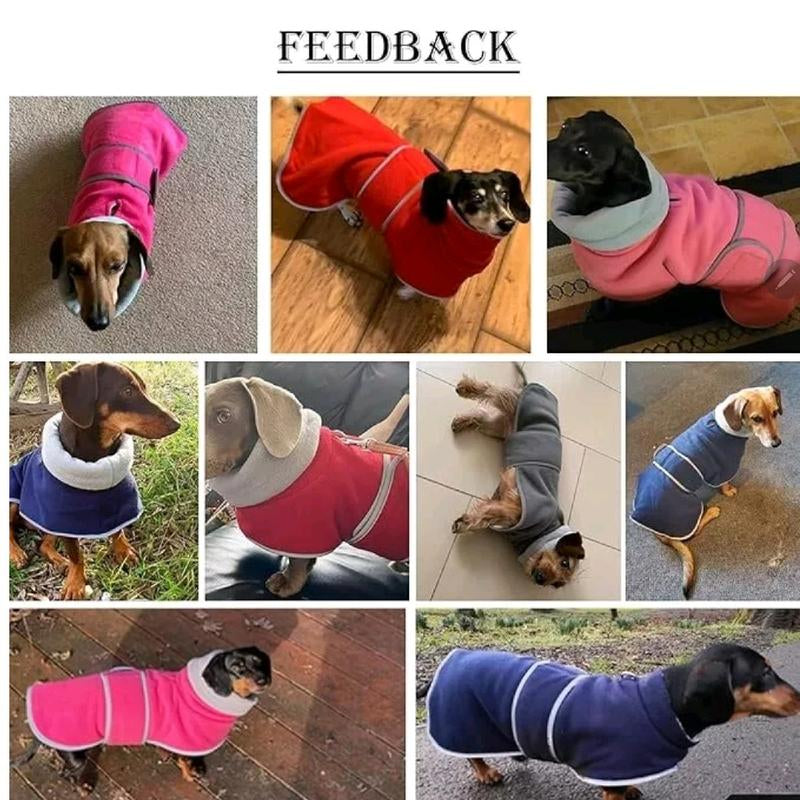 Winter Redxl Dachshund Fleece Coats for Puppy Weiner Sausage Dogs