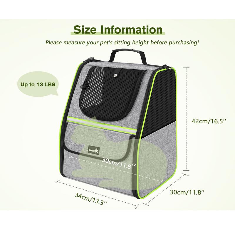 【Tiktokshopbacktoschool】Trapezoidal Cat Carrier Pet Backpack