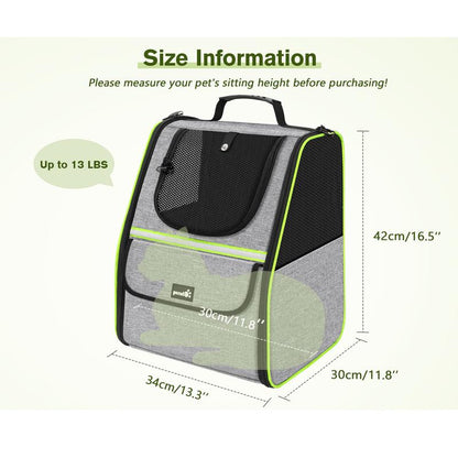 【Tiktokshopbacktoschool】Trapezoidal Cat Carrier Pet Backpack