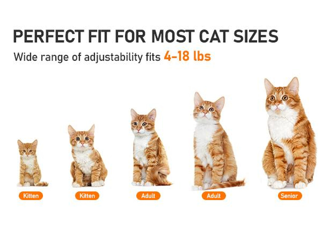 Halypet Escape Proof Cat Harness and Leash Set, with Security Lock and Reflective Strip Harness Cat Accessories Animal Outdoorfun Pet Leash