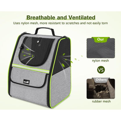 【Tiktokshopbacktoschool】Trapezoidal Cat Carrier Pet Backpack