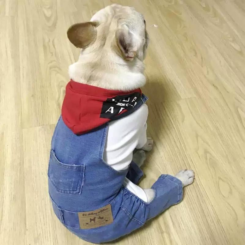 Summer New Style Breathable Pet Overalls,Comfortable and Cute Dog Jumpsuits, Suitable for Dachshunds, Pug Clothes, 2025 Trendy Pet Denim Vests, Dog Clothes