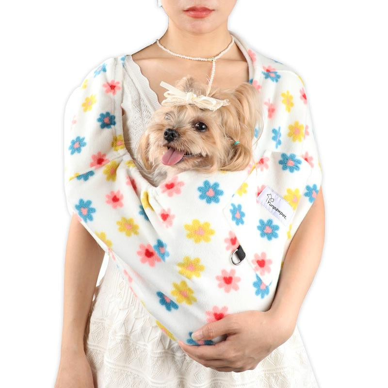 Yunpawpet Large Pet Sling Carrier - Handsfree Cat Sling Carrier Pouch for Chinchillas, Hedgehogs, Puppies, Sugar Gliders, Guinea Pigs, Rabbits, Kittens Etc.
