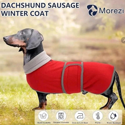 Winter Redxl Dachshund Fleece Coats for Puppy Weiner Sausage Dogs