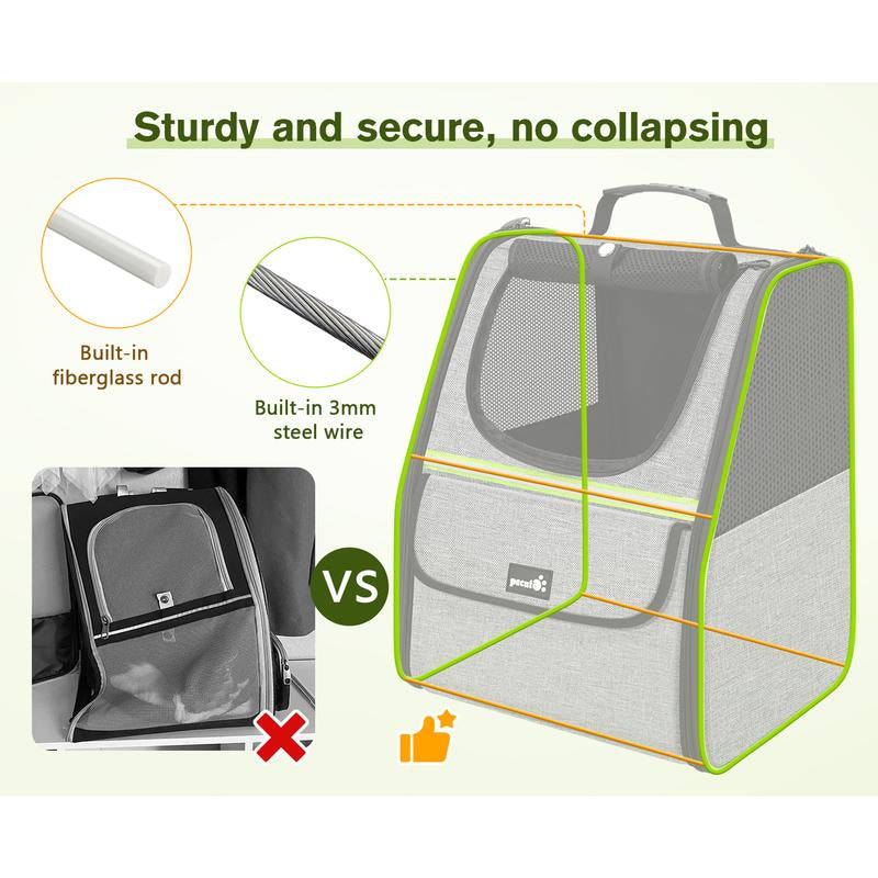【Tiktokshopbacktoschool】Trapezoidal Cat Carrier Pet Backpack