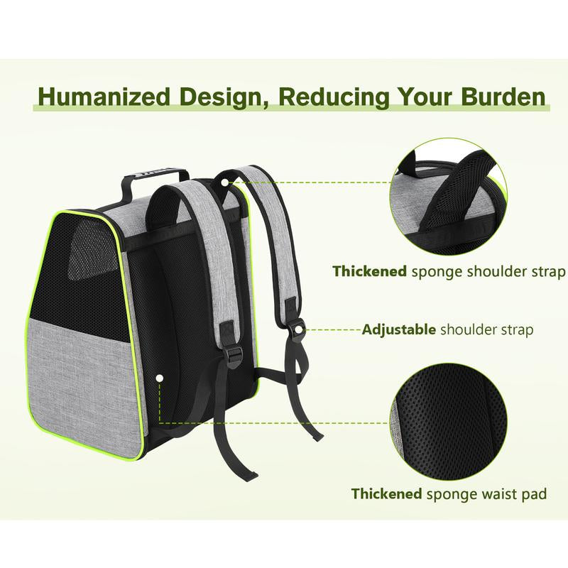 【Tiktokshopbacktoschool】Trapezoidal Cat Carrier Pet Backpack