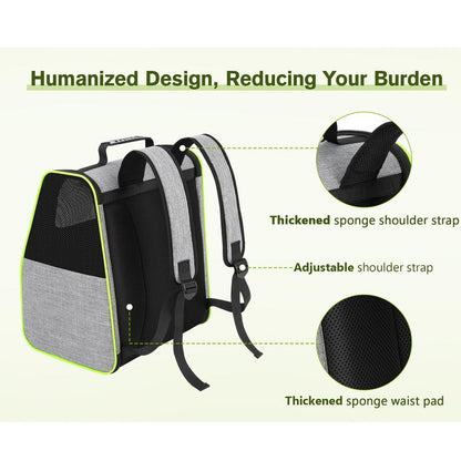 【Tiktokshopbacktoschool】Trapezoidal Cat Carrier Pet Backpack