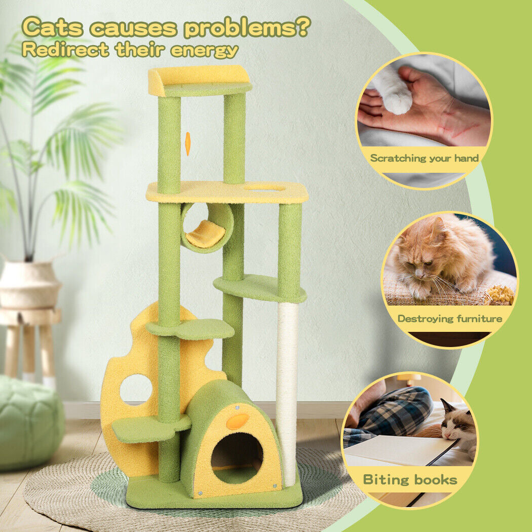 Pawz Cat Tree Kitten Furniture Condo Scratching Post Scratcher Multi-Level