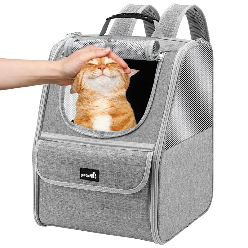 【Tiktokshopbacktoschool】Trapezoidal Cat Carrier Pet Backpack